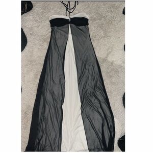 Vintage halter prom dress